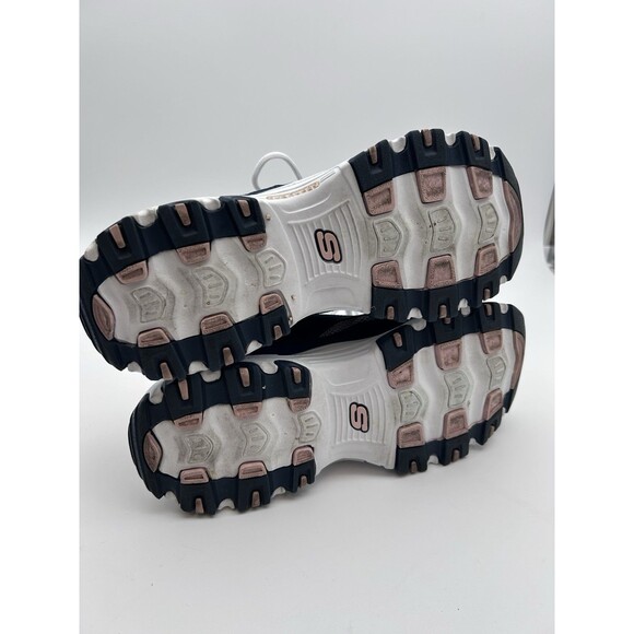 Skechers D’Lites Pink And Blue Comfort Sneakers Shoes Women’s 9.5 Barely Worn - Picture 7 of 8